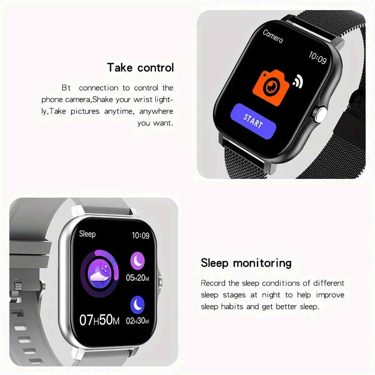 2023 NEW SmartWatch Android Phone 1.44" Color Screen Full Touch Custom Dial Smart Watch Women Bluetooth Call Smart Watch Men 2