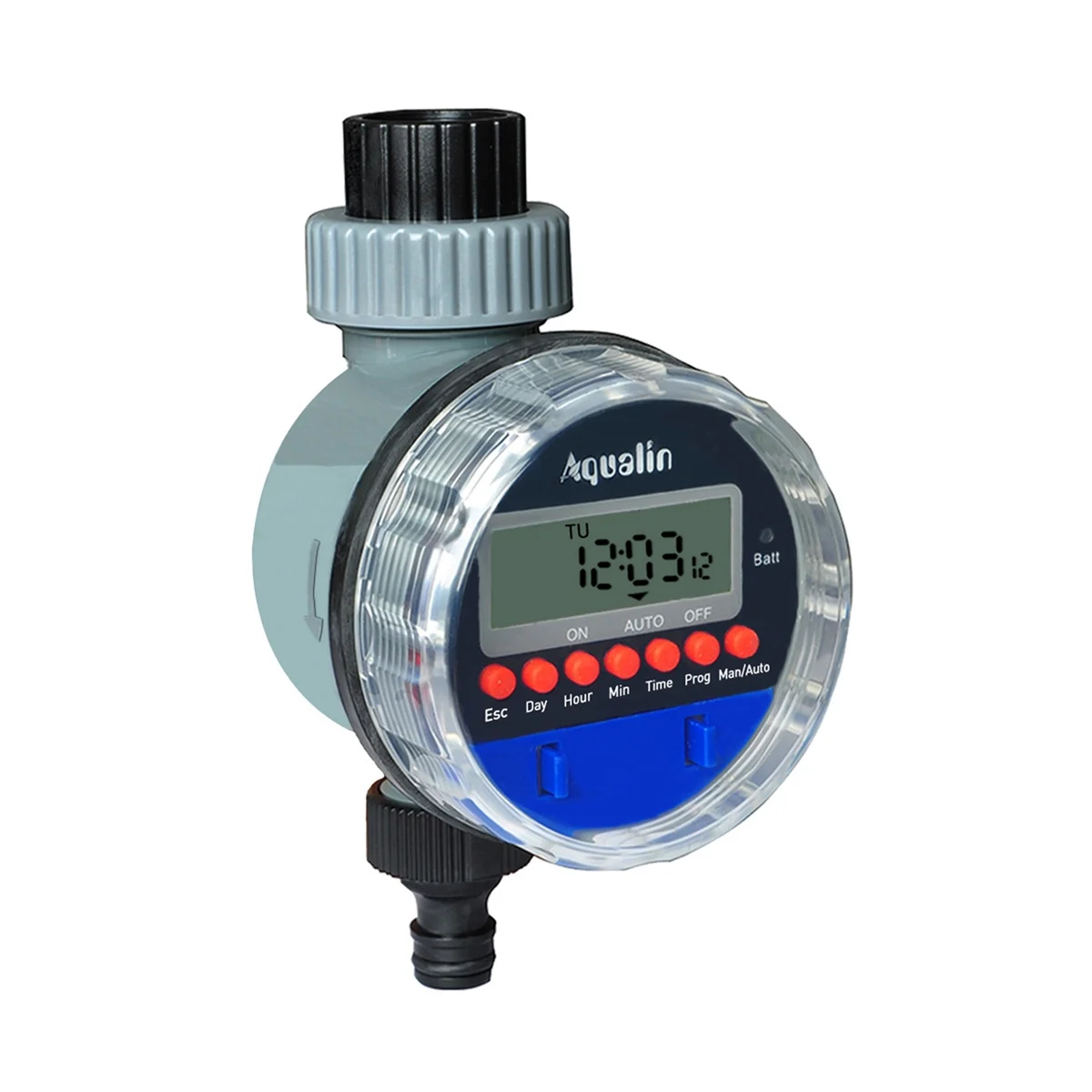 

AQUALIN Automatic Display Watering Timer Electronic Home Garden Ball Valve Water Timer for Garden Irrigation Controller