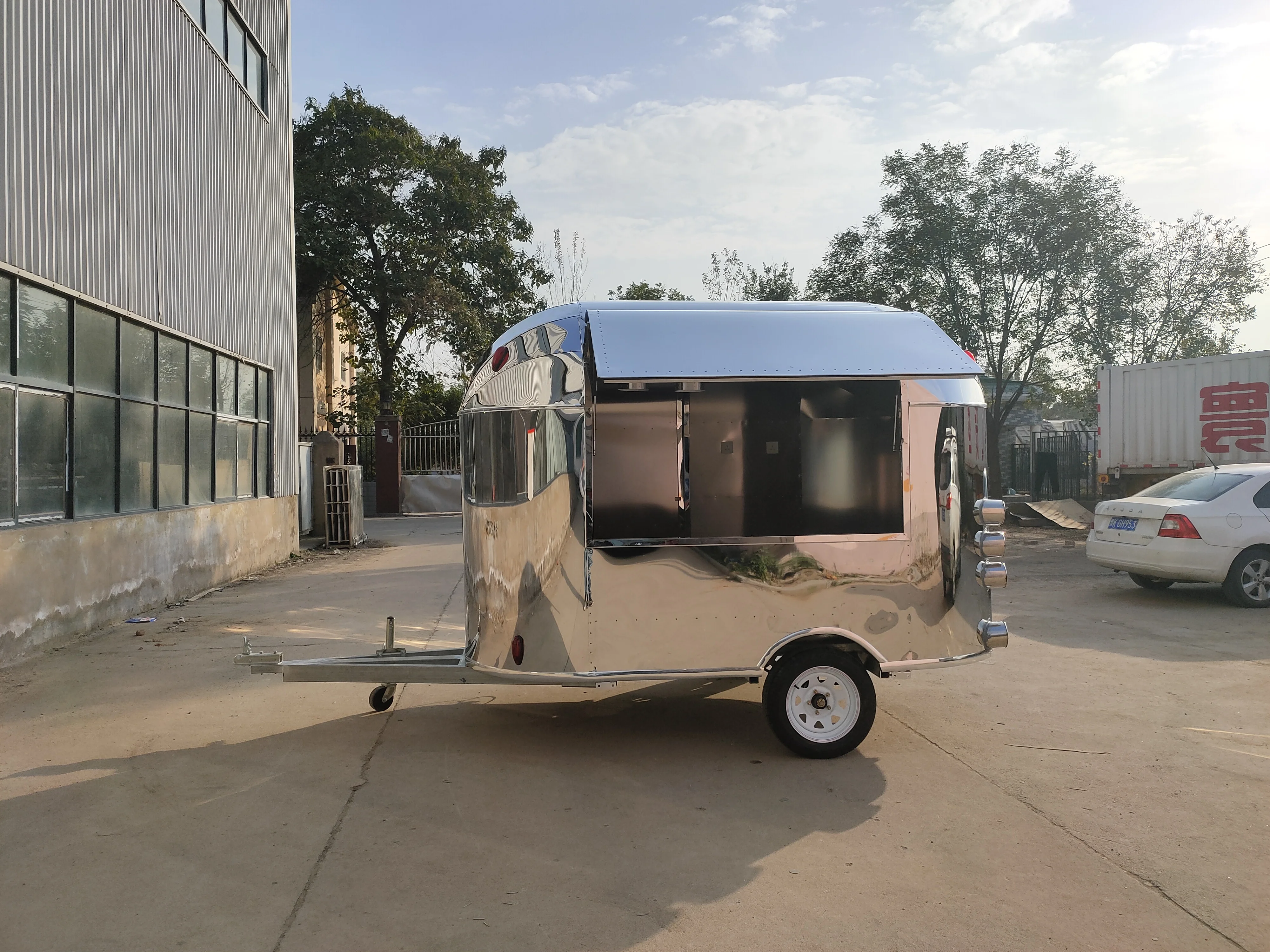 Popular Outdoor Fast Food Catering Cart Mobile Food Cart Trailer