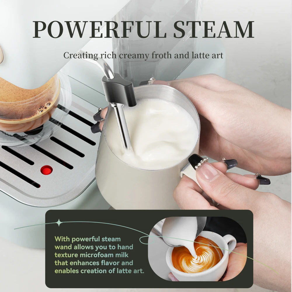 ماكينة قهوة بيتروس 20 بار اسبريسو فاخرة