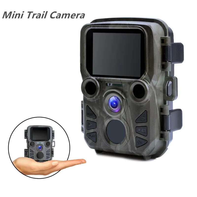Mini caméra jeu 12MP 1080P étanche portée 20m - Phototrappage compact avec LED IR longue portée