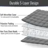 Weighted Blanket Adults 20lb King Size Deep Pressure Stimulating Cooling Nontoxic Glass Beads Hypoallergenic Microfiber 6