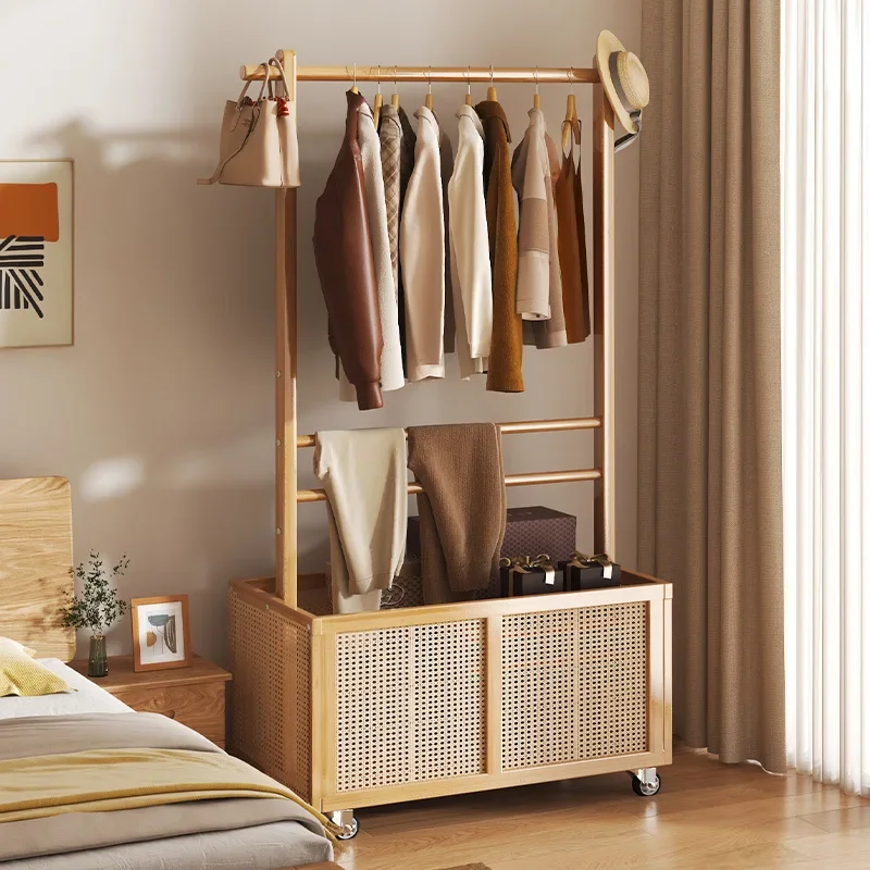 Multifunctional Clothes Hanger Bamboo Coat Racks 2