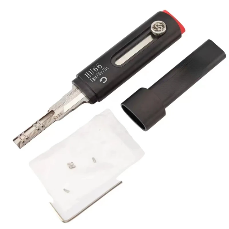 Hu66 Key Blanks 2 In 1 Hu66 Automatic Lock Pick and Decoder car key blank remote lockpick tool