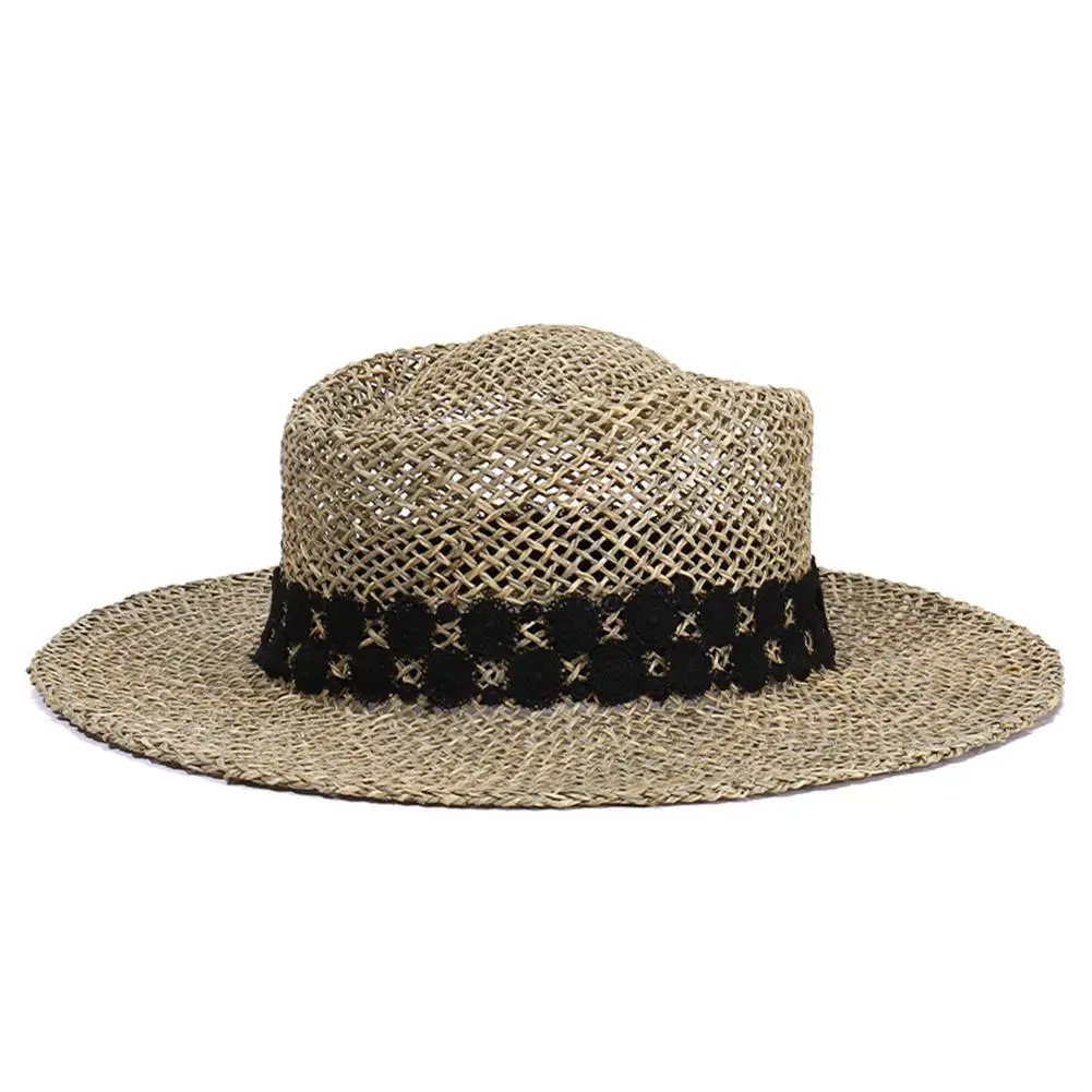 Summer Outdoor Sun Hat With Wide Brim Breathable Adjustable Beach Hat Sunscreen Straw for man woman