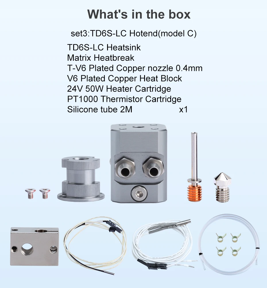 TD6S-LC TD6S, Hotend para CHC TD6 V6,