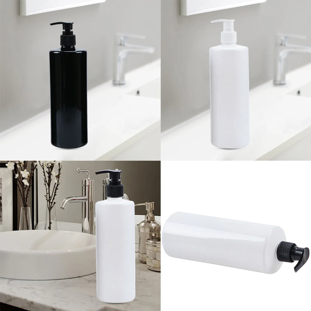 500ml Empty Refillable Lotion Pump Press Bottle Body Wash Bath Shower Gel Shampoo Liquid Toiletries Container 300 500ml kitchen bathroom liquid soap gold chrome plastic bathroom shampoo bottle hand soap dispensers body wash dispensers