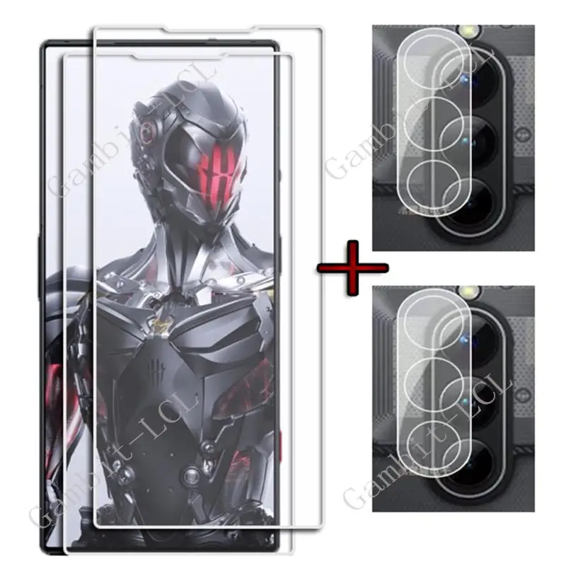 

4 в 1 9H защитное закаленное стекло для ZTE Nubia Red Magic 8 Pro 6,8 дюймов RedMagic 8Pro Plus Защитная пленка для объектива камеры