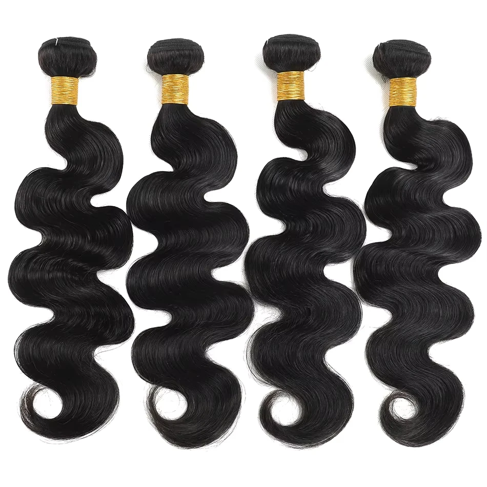 30 Inch Body Wave Brazilian Hair Wavy Weave Human Hair Bundles Extensions 3 4 Bundles