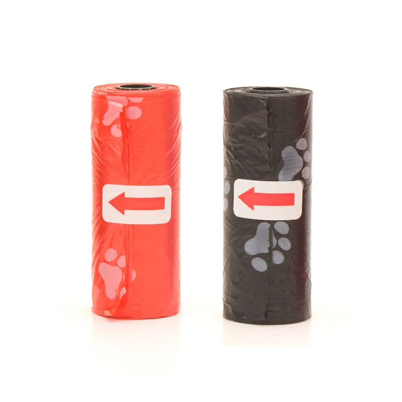 Saco para recolher fezes de cachorro para uso externo, pacote com 15 unidades por rolo, refil para produtos para animais de estimação (GQJYP31)._voghion.com