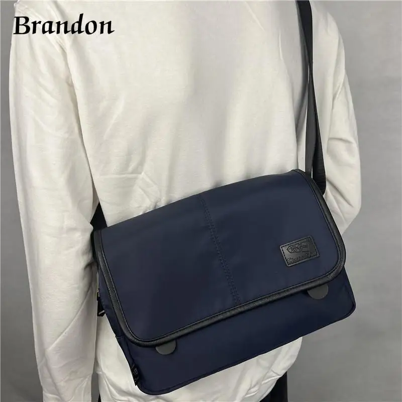 

Fashionable nylon crossbody bag Japanese and Korean trendy summer student shoulder bag versatile cloth bag for men and women