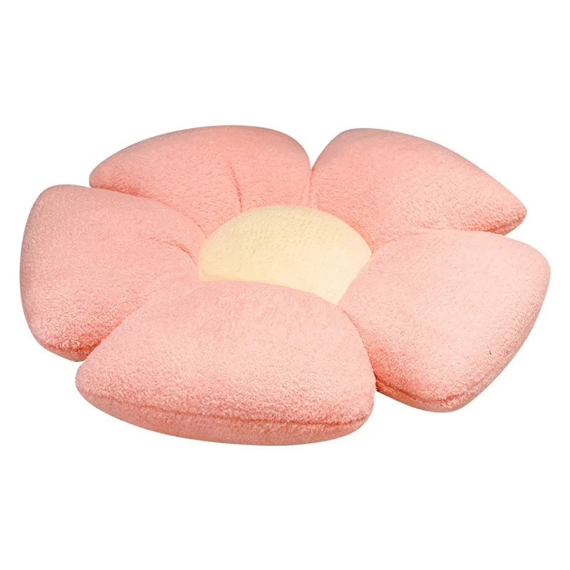 Nice   Colorful Flowers Cushion Pillow Plush Toy Beautiful Flower Stuffed Soft Sofa Pillow Floor Mat Girls Room Decor Gift preserved rose flowers gift set soap rose flower
