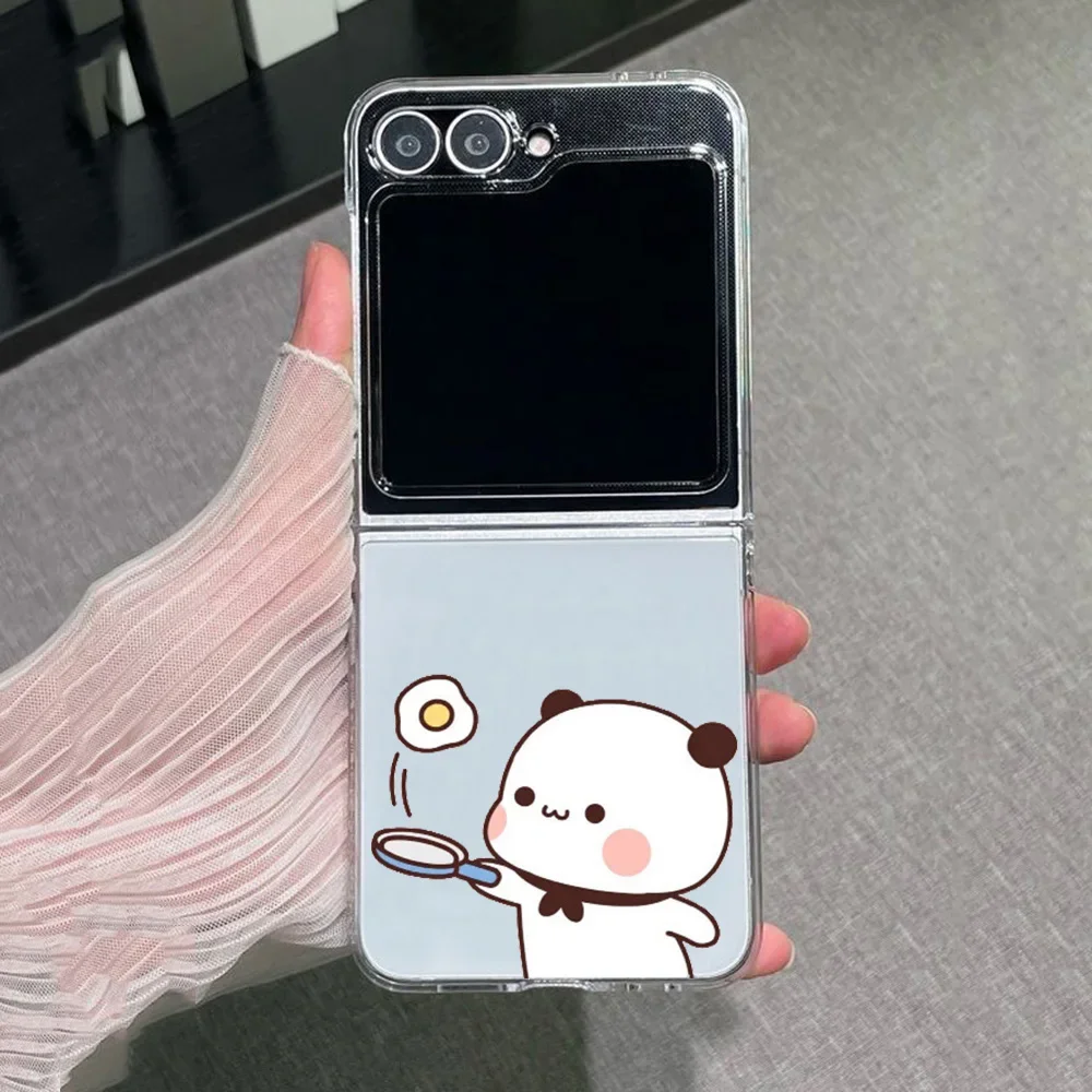 Cartoon Transparent Clear Cover - Bear Couple Design