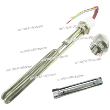 Electric Heating Tube 32mm Side Inserted Auxiliary Heater for Solar Water Heater Anti-dry Heating with Temperature Control 1