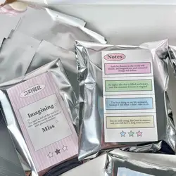 Steve-Sac auto-adhésif argenté Ins, sac d'emballage à fermeture éclair, carte photo, cadeau commercial, 10 pièces