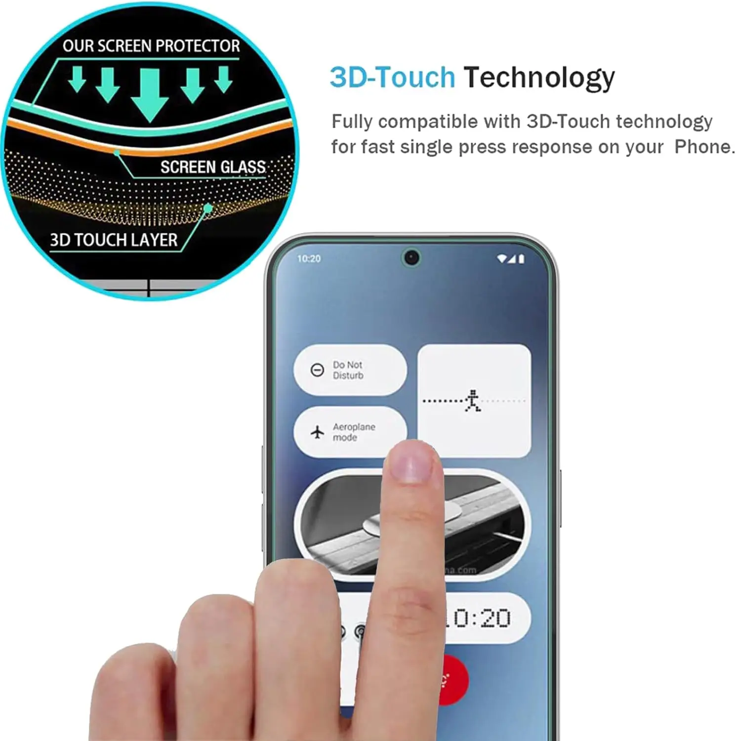 Premium HD Tempered Glass Screen Protector - 2/4 Pack, 9H Hardness