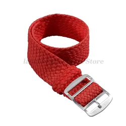 High - Quality Woven Nylon Fabric Watch Strap Replacement Wristband - 18mm (Red)