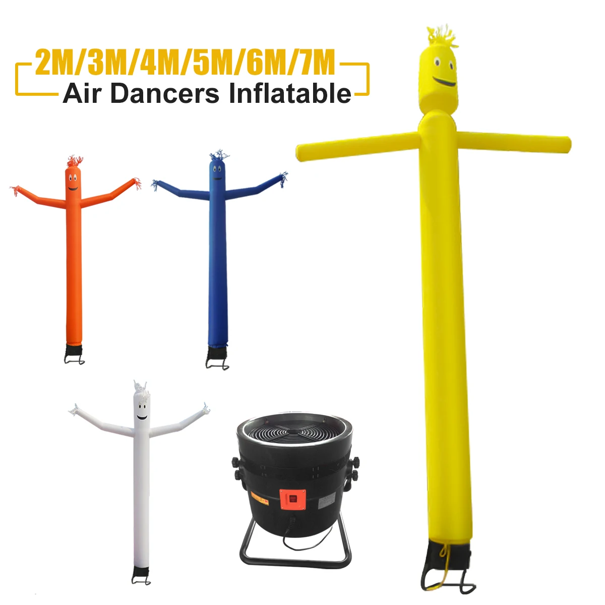 

2m/3m/4m/5m/6m/7m Inflatable Tube Man Air Dancers Advertising House Sign Walker Fly Air Sky Dancing Waving Puppet With Blower