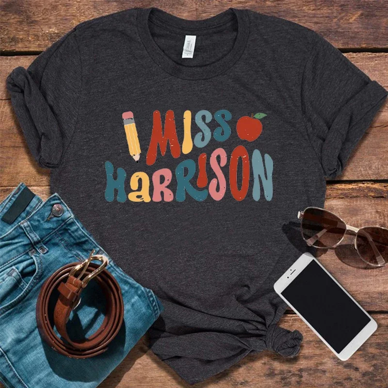 

Personalized Teacher Shirt Happy First Day of School Tshirt for Teachers Custom 1st Day of School Tee Gift for Teacher