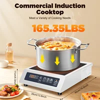 Коммерческая индукционная варочная панель, мощная горелка для ресторана, гостиницы, домашняя кухонная кастрюля, совместимая с магнитным дном 4,72-11,81 дюйма — изображение 6