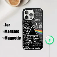 Band Rock Dark Side Moon Cool Phone case For iphone Pro 11 Max 13 12 14 Mini 15 Plus Magsafe Magnetic Wireless Charging Shell 2