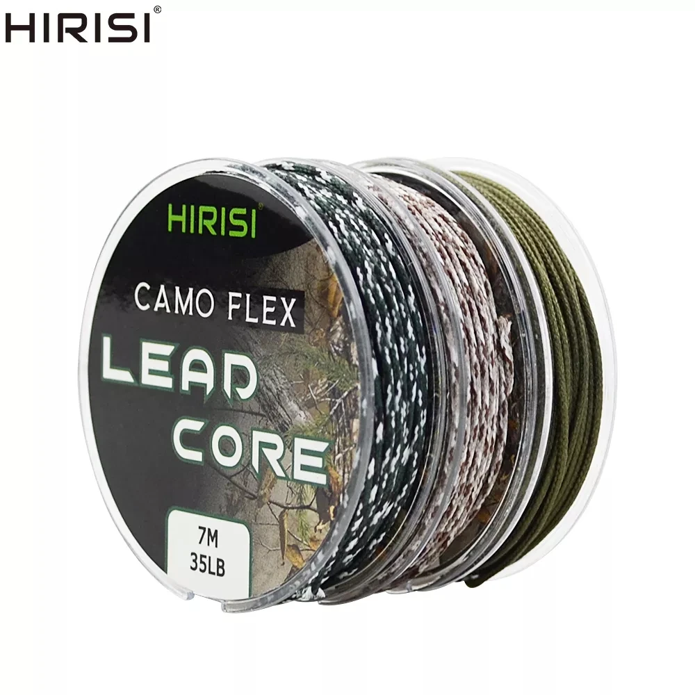 1pcs 35LB 7M Leadcore ปลาคาร์พ Fishing Tackle Line Make ปลาคาร์พ Rigs 3 สีสายถักถัก 1