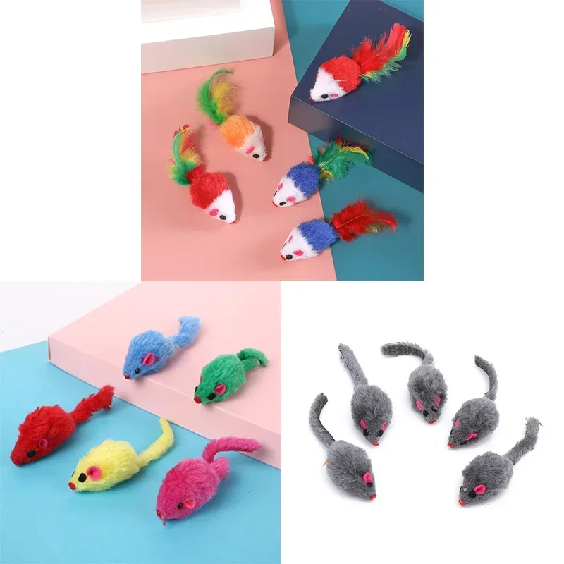 Cat Interactive Toy 1/3 Pcs Plush Catmint Simulation Mouse for Kitten