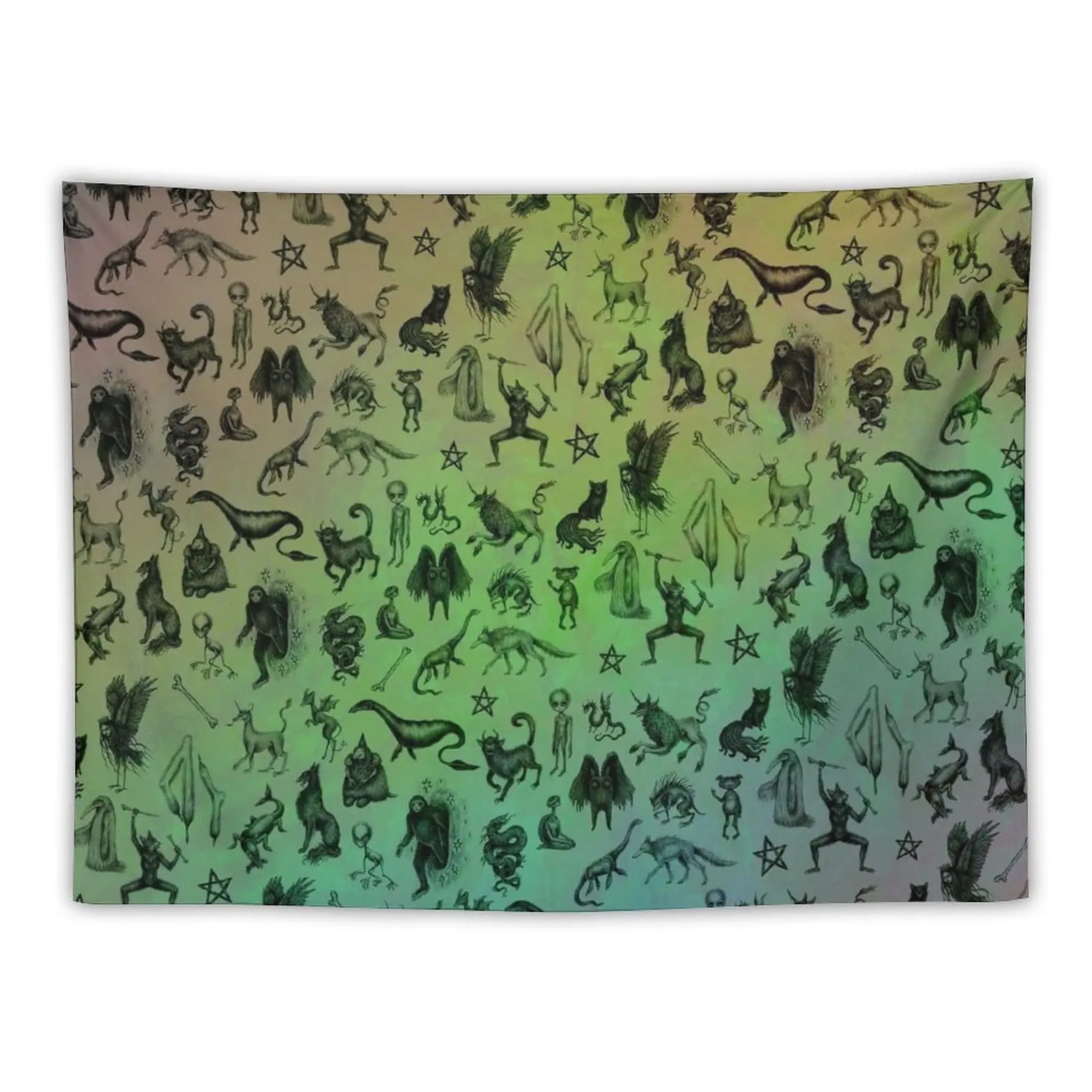 Rainbow Cryptids Arazzo Cute Room Things Room Ornaments Estetica Room Decor Design Coreano Room