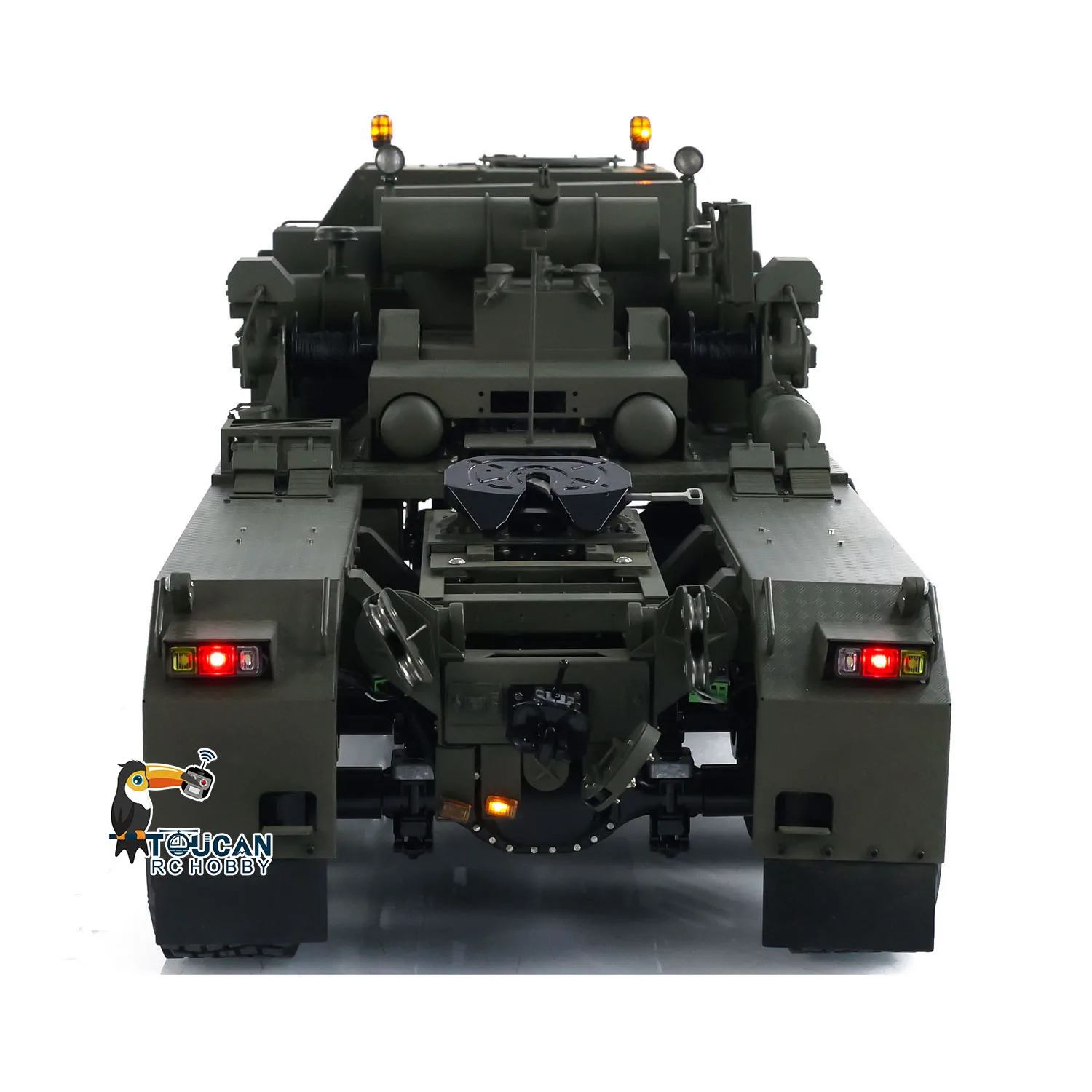 8x8 RC 1/14 Tractor Truck SLT56 Full Metal Remote Control Military Transport Car 3-speed Transmission PL18 Lite Sound Light Set 3