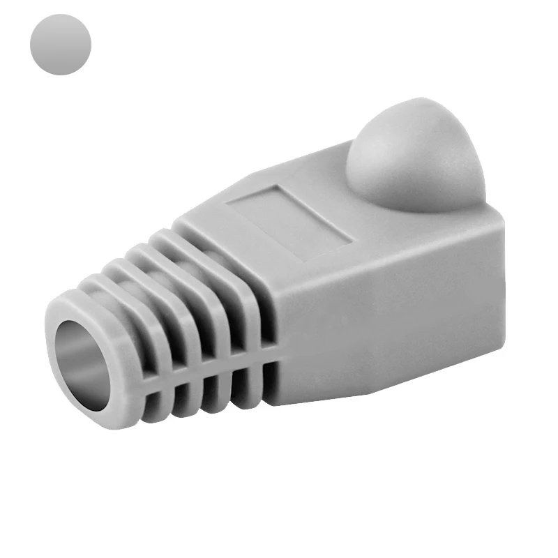 Multi-Color Protective RJ45 Cable Boots - 50 Pack
