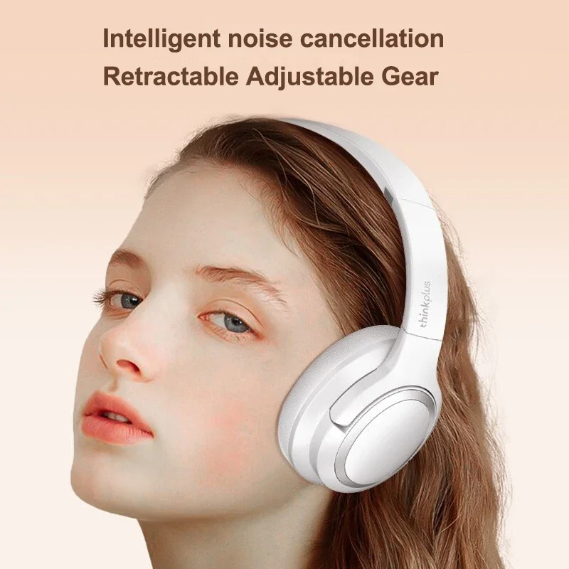 Original Lenovo TH40 Sports Headphones Stereo Wireless Bluetooth Earphones Headset With Mic Earphones HIFI Sound Gaming 400mAh 3