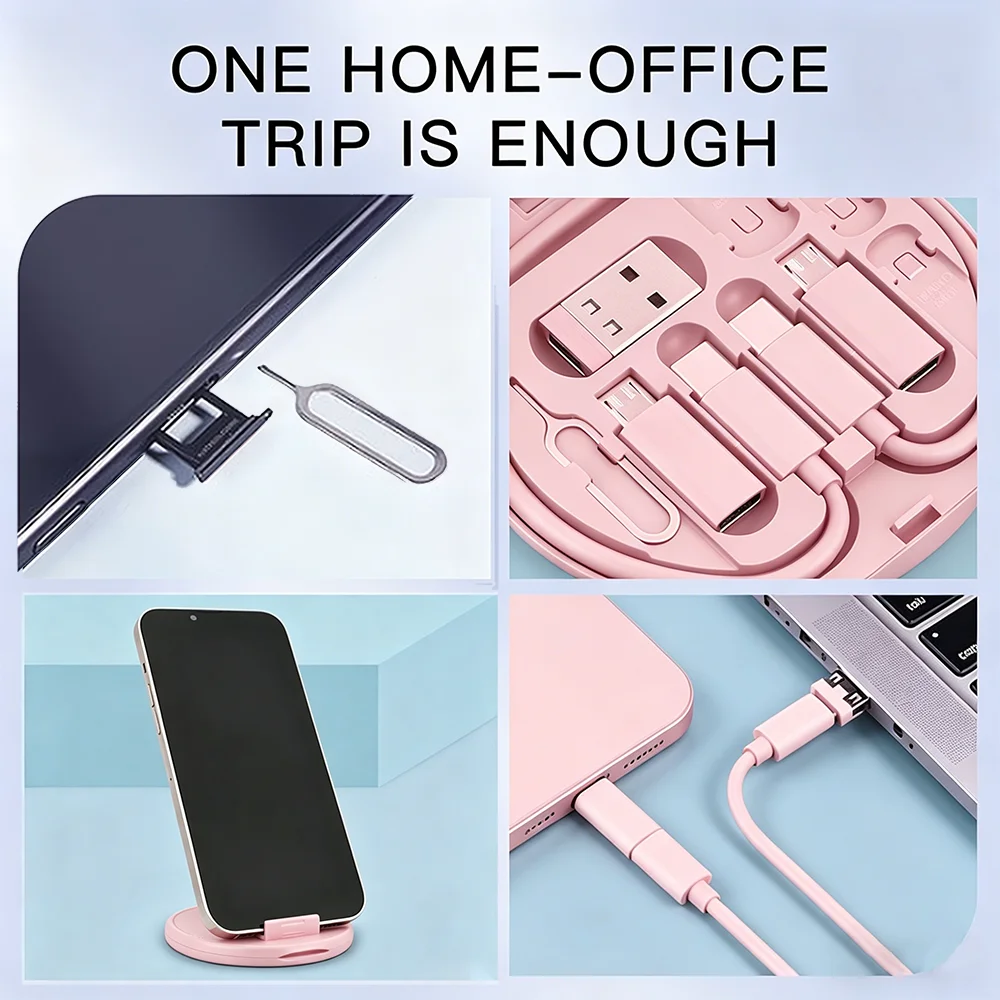 멀티 USB 타입 C to C 60W 충전 어댑터 케이블 키트 USB C to 라이트닝 변환 세트 USB A & 타입 C to 마이크로/타입 C/라이트닝
