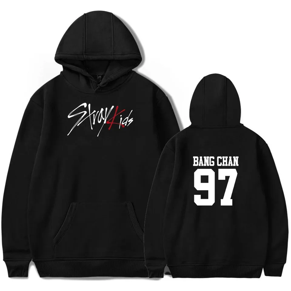 

Skz sweatshirts bang chan hyunjin kim seungmin fans pullovers style Korean loose with capuze 2024