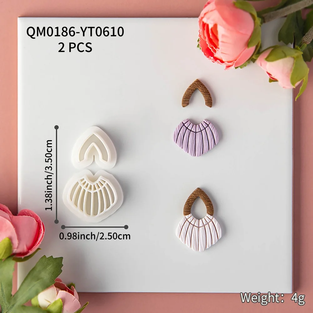 Böhmischer Stil Polymer Clay Cutters Hyperbolic Quaste Design Polymer Clay Mold DIY Party Ohrringe Schmuck Schneiden Keramik Werkzeuge – Detail 5