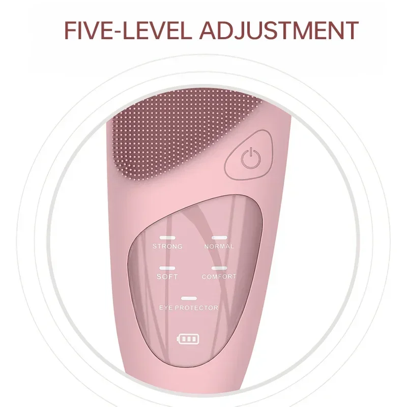 Silicone Electric Face Cleansing Brush Ultrasonic Washing Device facial cleanser