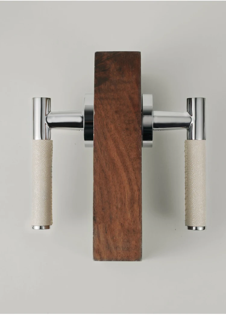 Dooroom Messing Neue Graue Lychee Haut Türschloss Set Moderne Stil Innen Schlafzimmer Badezimmer Tür Dummy Griff Hardware Türschlösser – Detail 11