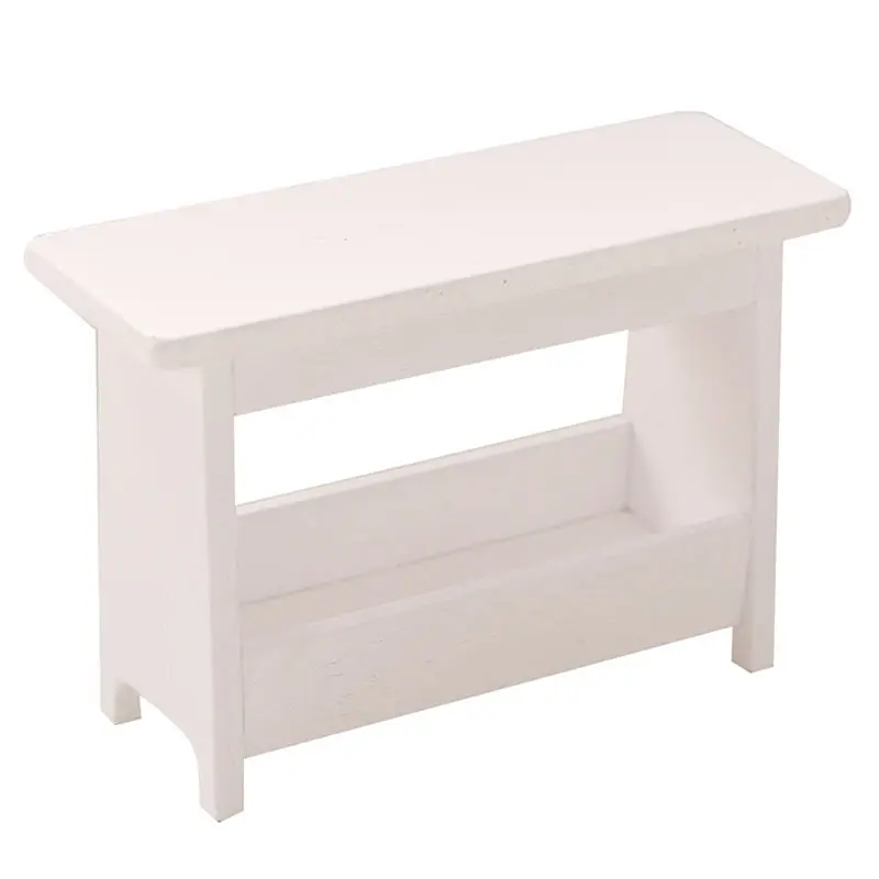 

1pc 1:12 Dollhouse Miniature Wooden Stool Desk Table Cabinet Bookshelf Doll House Furniture Toys Accessories Gift Children Toy