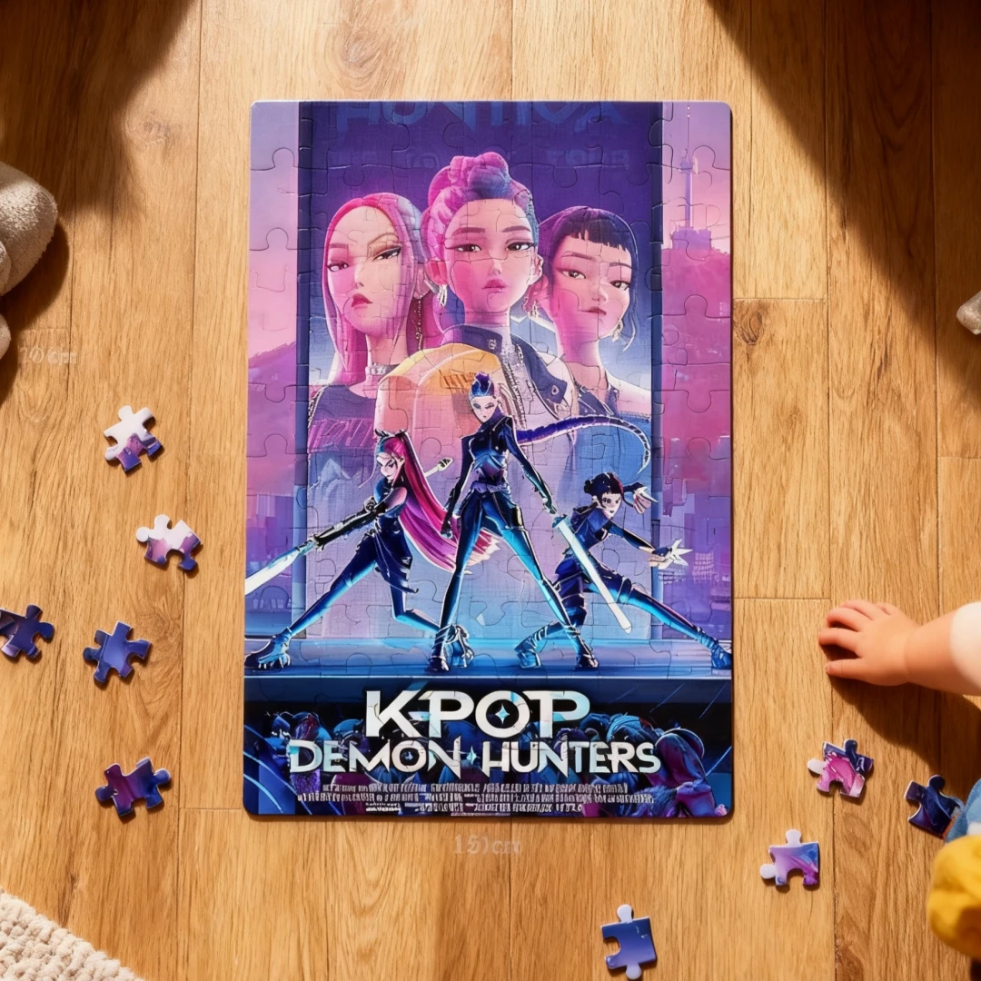 Puzzle de chasseurs de démons Kpop, jeu de société Rumi Mira Zoey Huntrix, motif de personnage, décor à collectionner, jouets pour enfants, cadeau - AliExpress