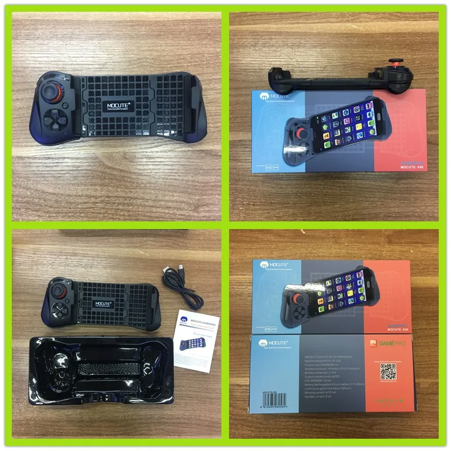 Mocute Gamepad 058 PUBG Controller For Cellphone Android Wireless Telescopic Joysticks For iPhone IOS13.4