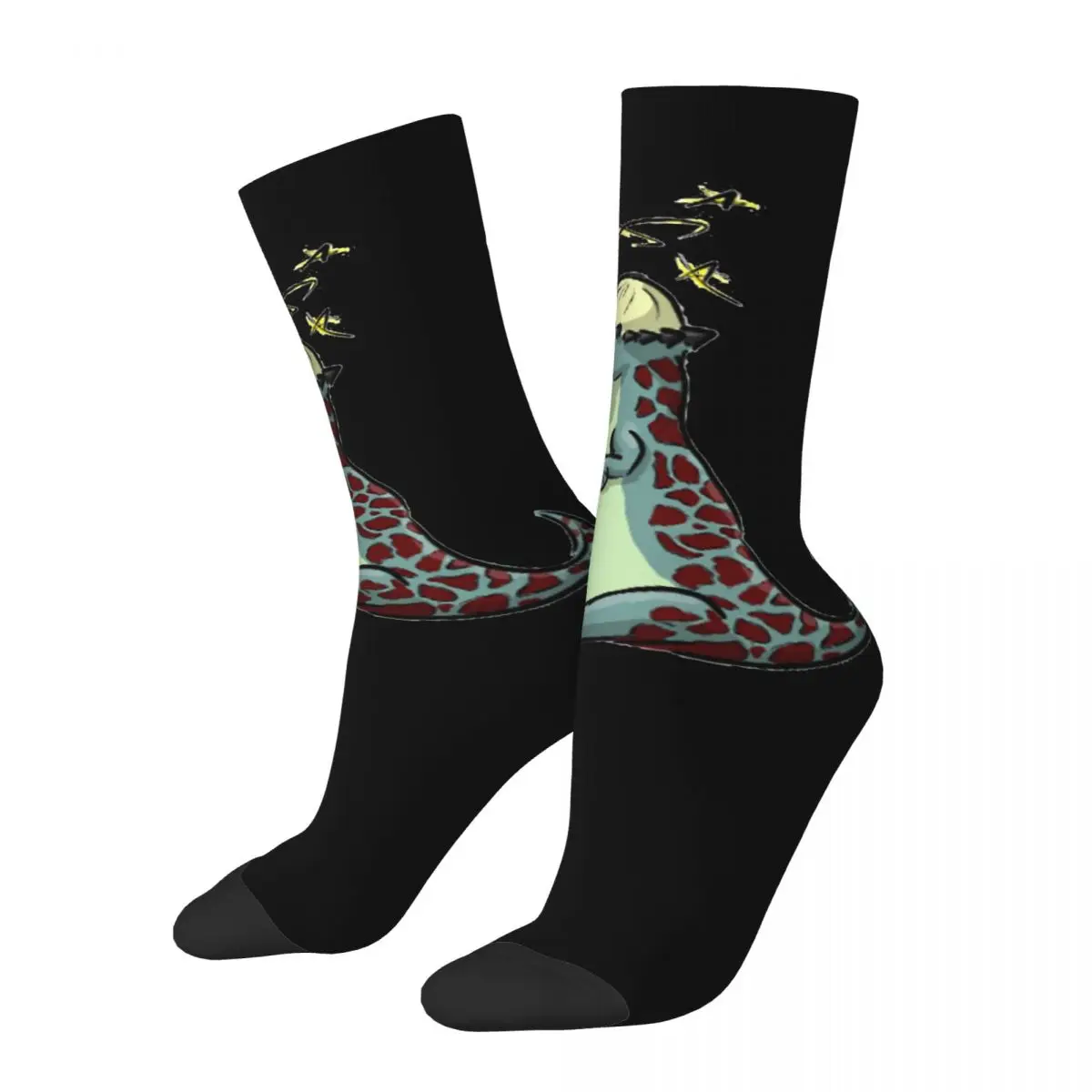 

Сумасшедшие носки для мужчин, блестящие, в стиле хип-хоп, в стиле Харадзюку, с экстремальными динозаврами, T-образные Мультяшные бесшовные Компрессионные носки для мальчиков, повседневный подарок