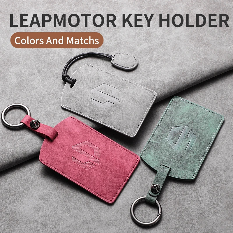 Neue Mode Leder Auto Smart Key Fall Abdeckung Shell Für LEAPMOTOR C10 C16 C11 B01 Auto Schlüsselbund Protecter Dekorative Zubehör