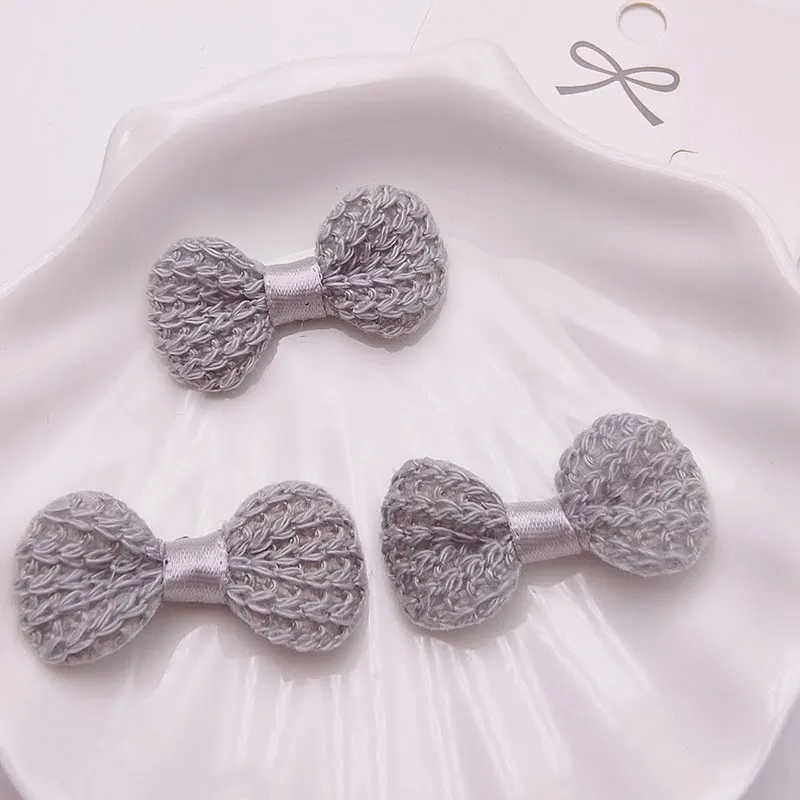 50 Stück – gestrickte Schleifenapplikationen für DIY-Kleidungszubehör, Box, Tasche, Schuh, Blumendekoration, Aufnäher – Detail 13