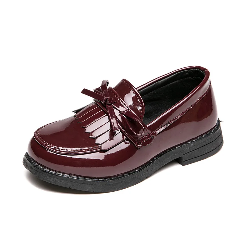 Leather Kids Shoes for Girls Evening Party