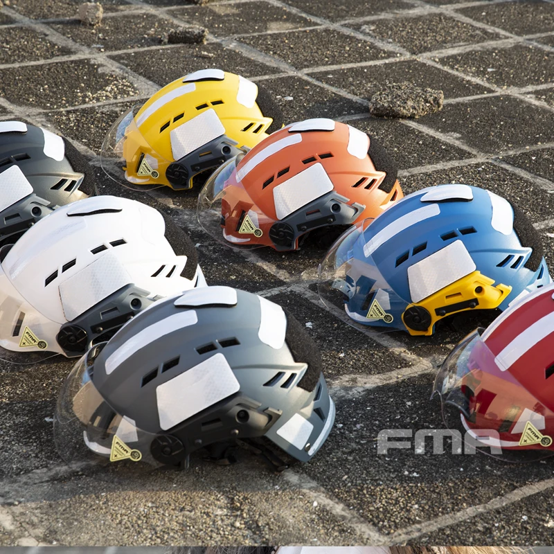 FMA EX SAR ヘルメットバイザー緊急救助ヘルメット消防救助軽量