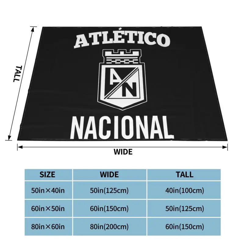 Atletico Nacional Colombia Medellin Futbol Blanket Fluffy Fashion High-Quality Bedding Throws For Sofa Bedroom 4