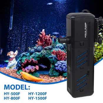 4 in 1 Aquarium Fish Tank Filter Water Pump Internal Purifier Filter Oxygen Wave