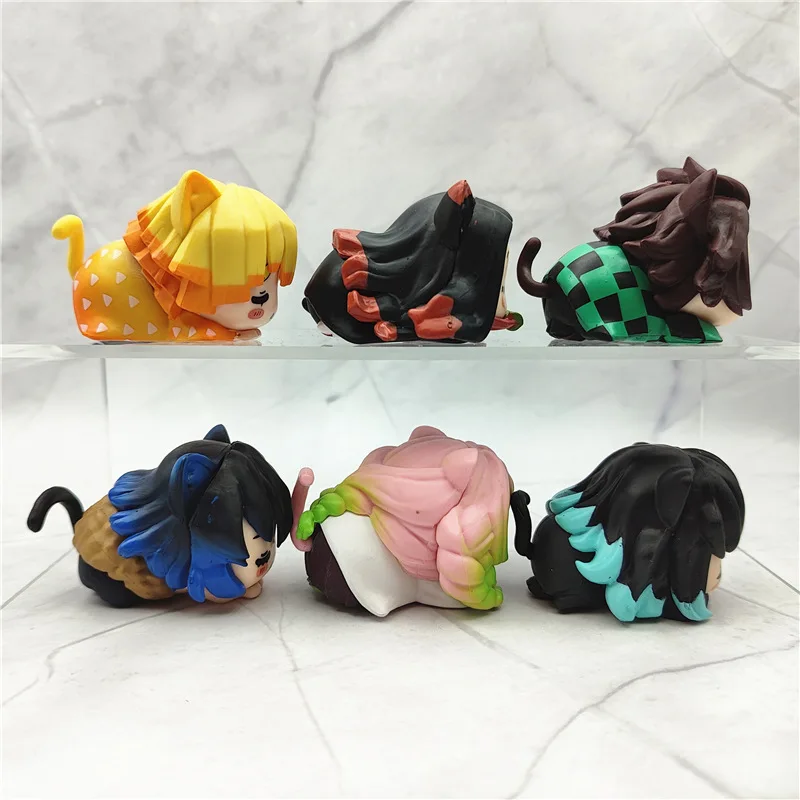 Demon Slayer Cat Sleep Shapes Kamado Tanjirou Kanroji