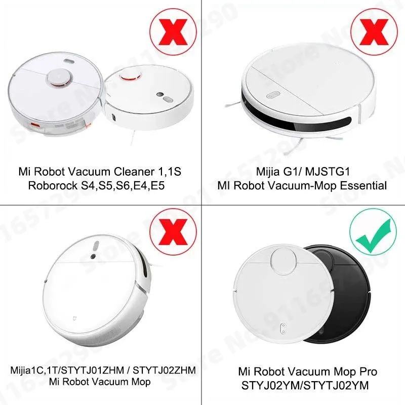 Main Side Brush Mop Cloth HEPA Filter For Xiaomi Mi Robot Vacuum Mop Pro STYJ02YM Mijia Vacuum Cleaner Replacement Accessories