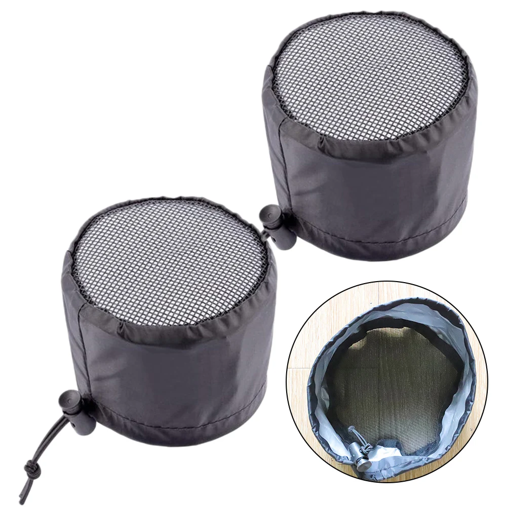 Grow Tents Duct Filter Vent Cover With Elastic Band Fixed Buckle Greenhouse Insect Proof Ventilation Covers 2Pcs For Plants Grow Tent Vent Cover
