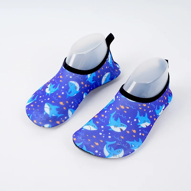 Children's Cartoon Shark Aqua Shoes - Summer Beach & Home Footwear